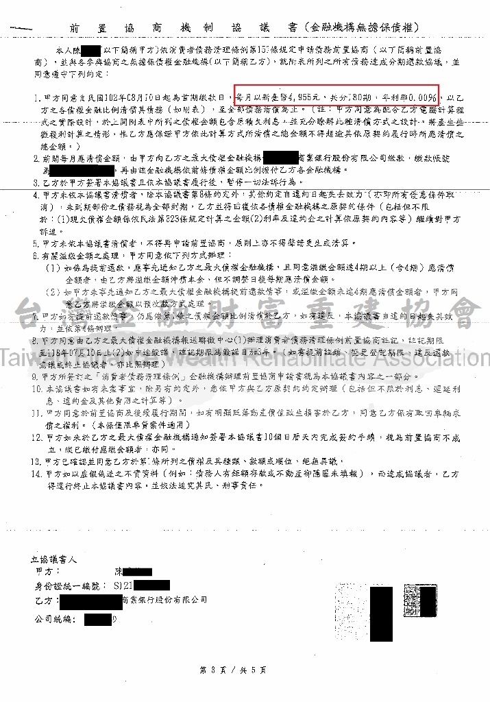 台新,銀行前置協商,整合負債,申請條件,債務整合,負債協商