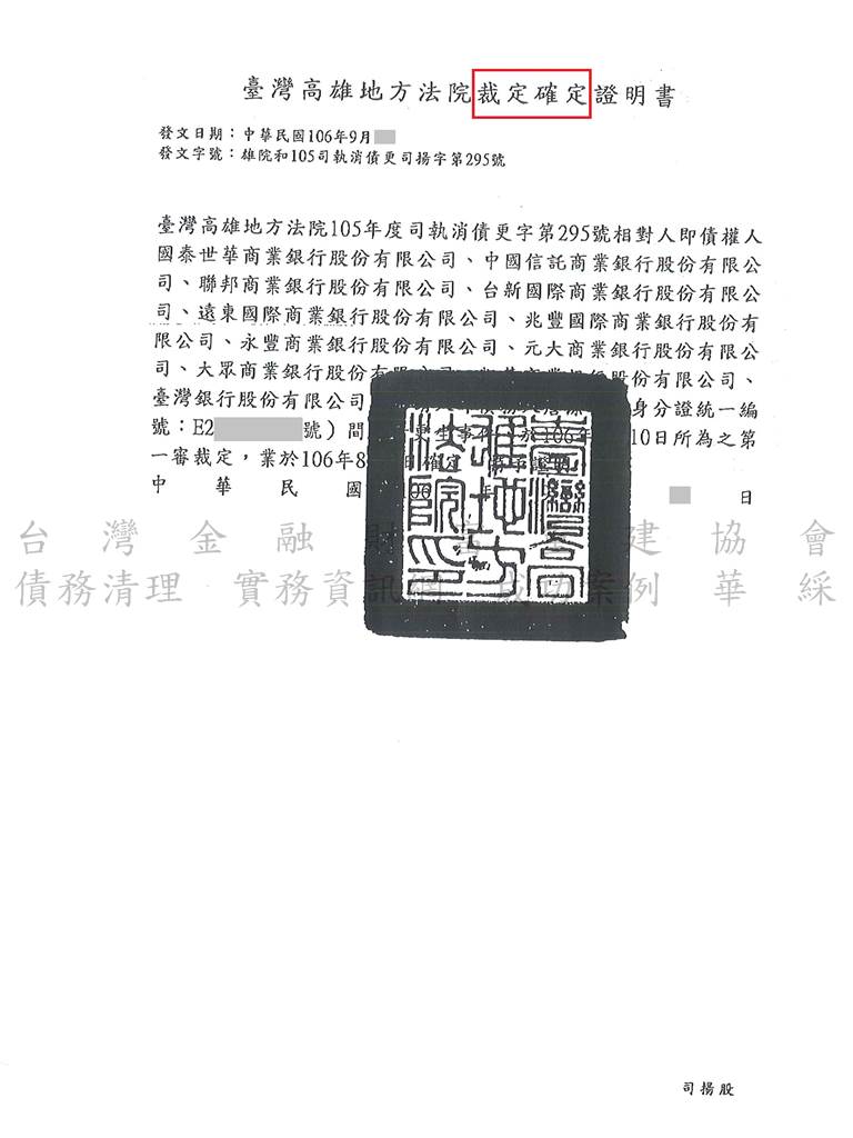 債務更生,打折,百萬債務,卡債