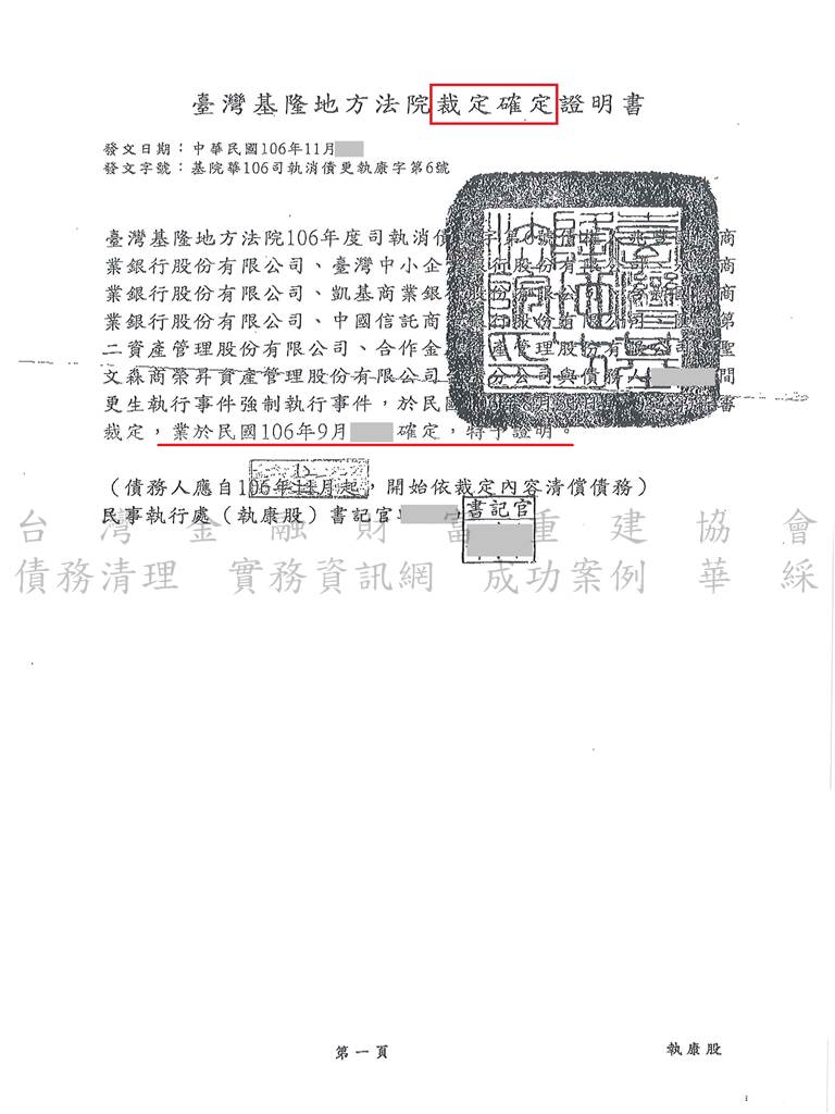 更生,基隆,債務,打折