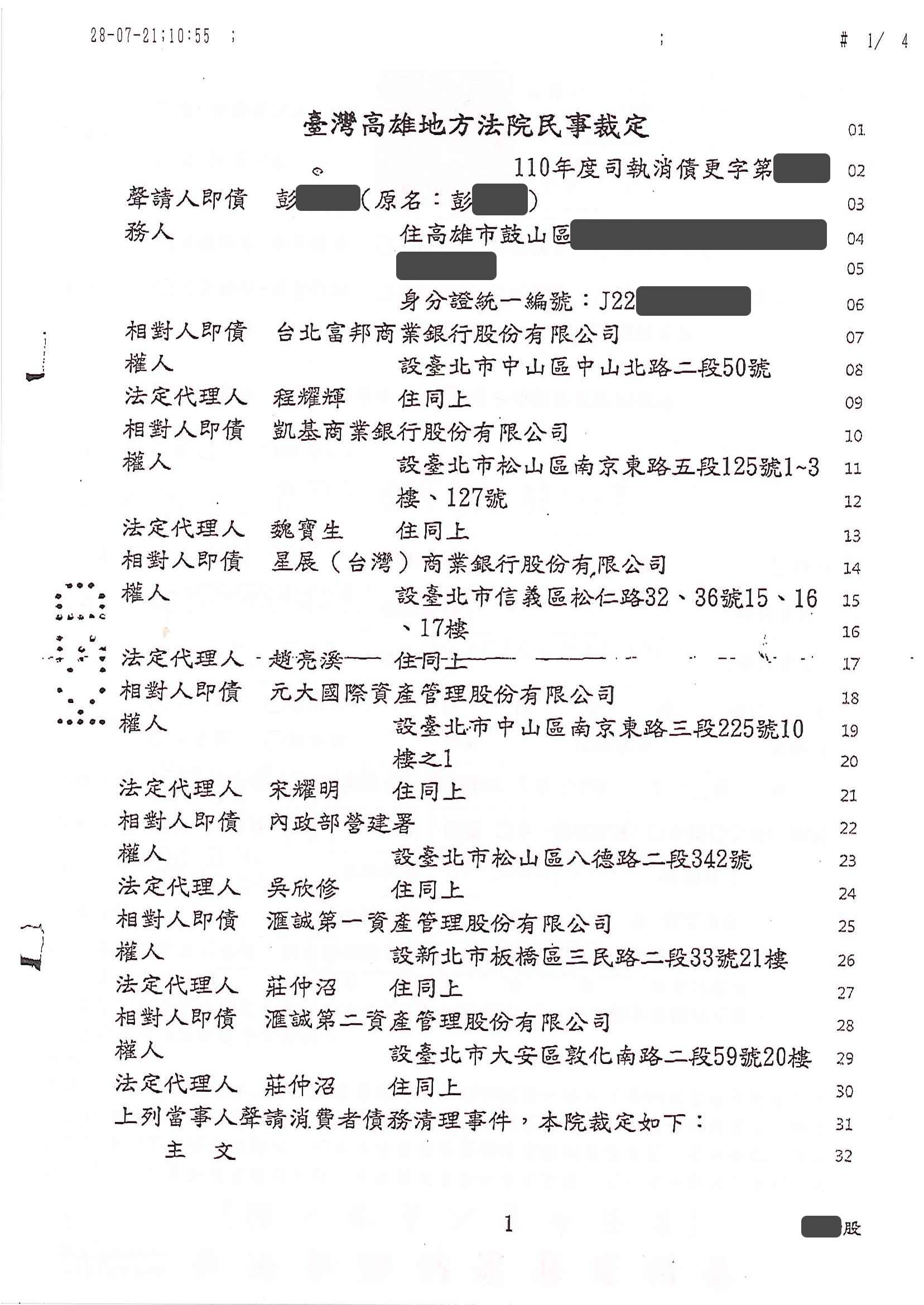 債務更生