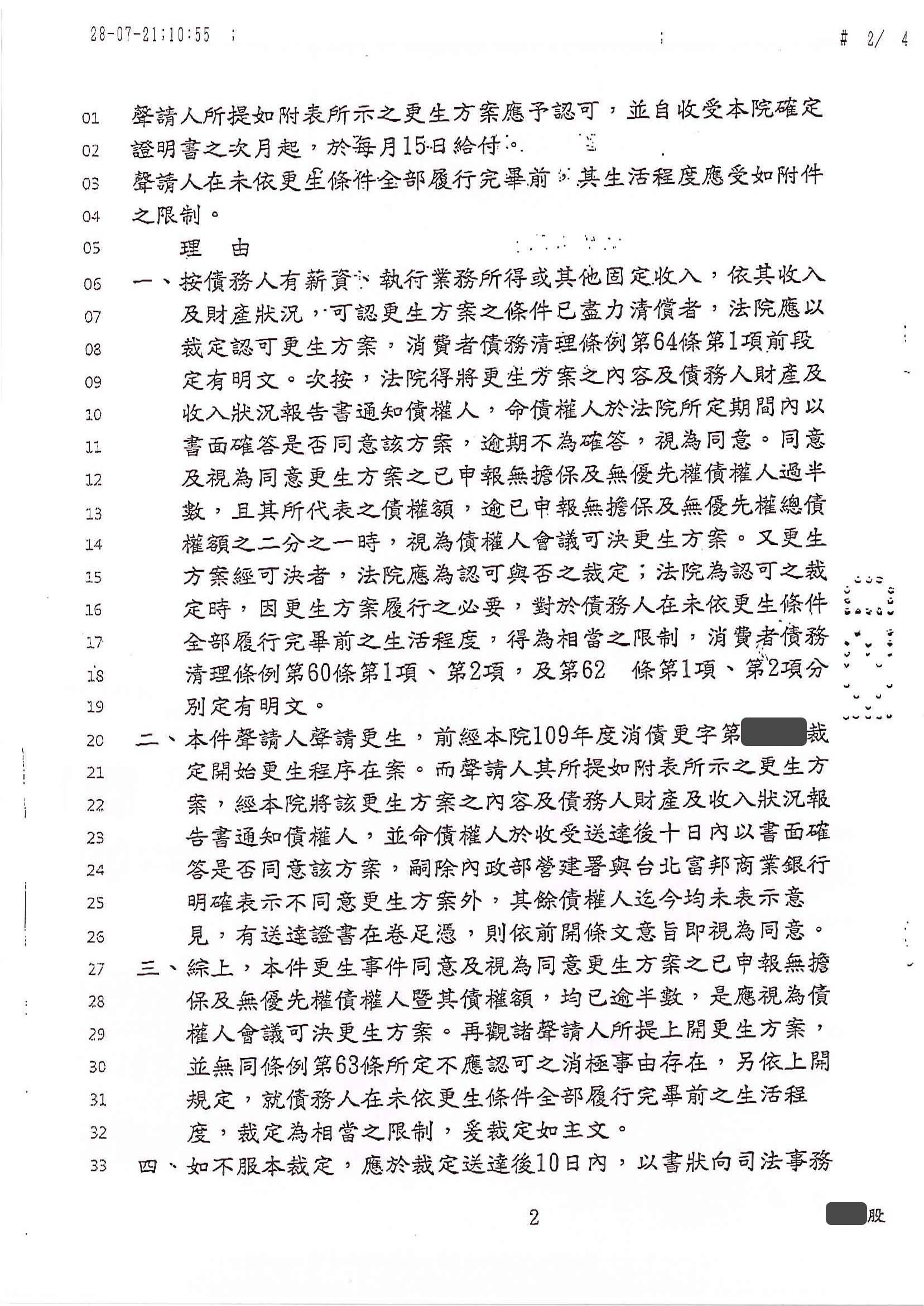 債務更生