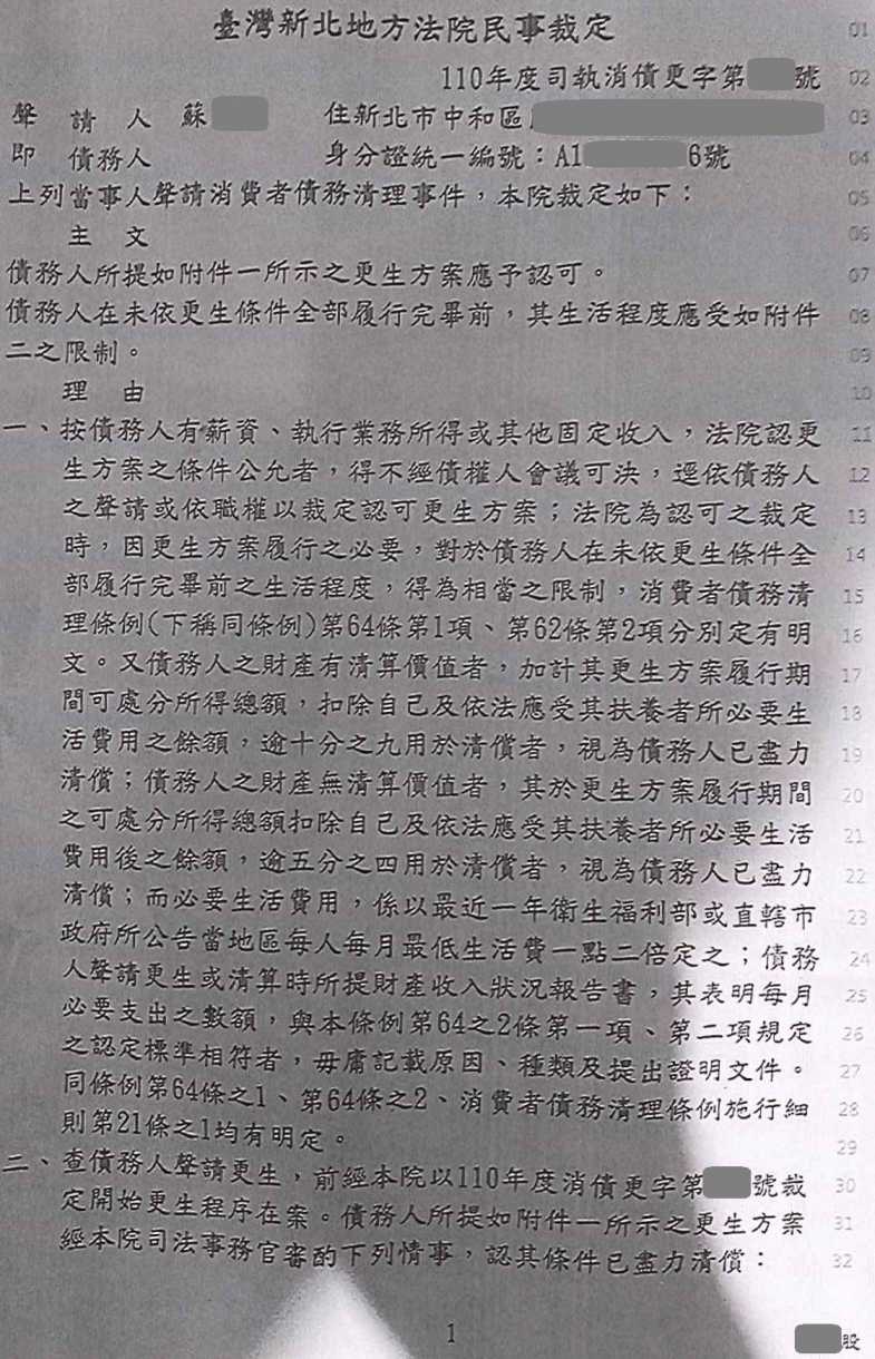 卡債更生