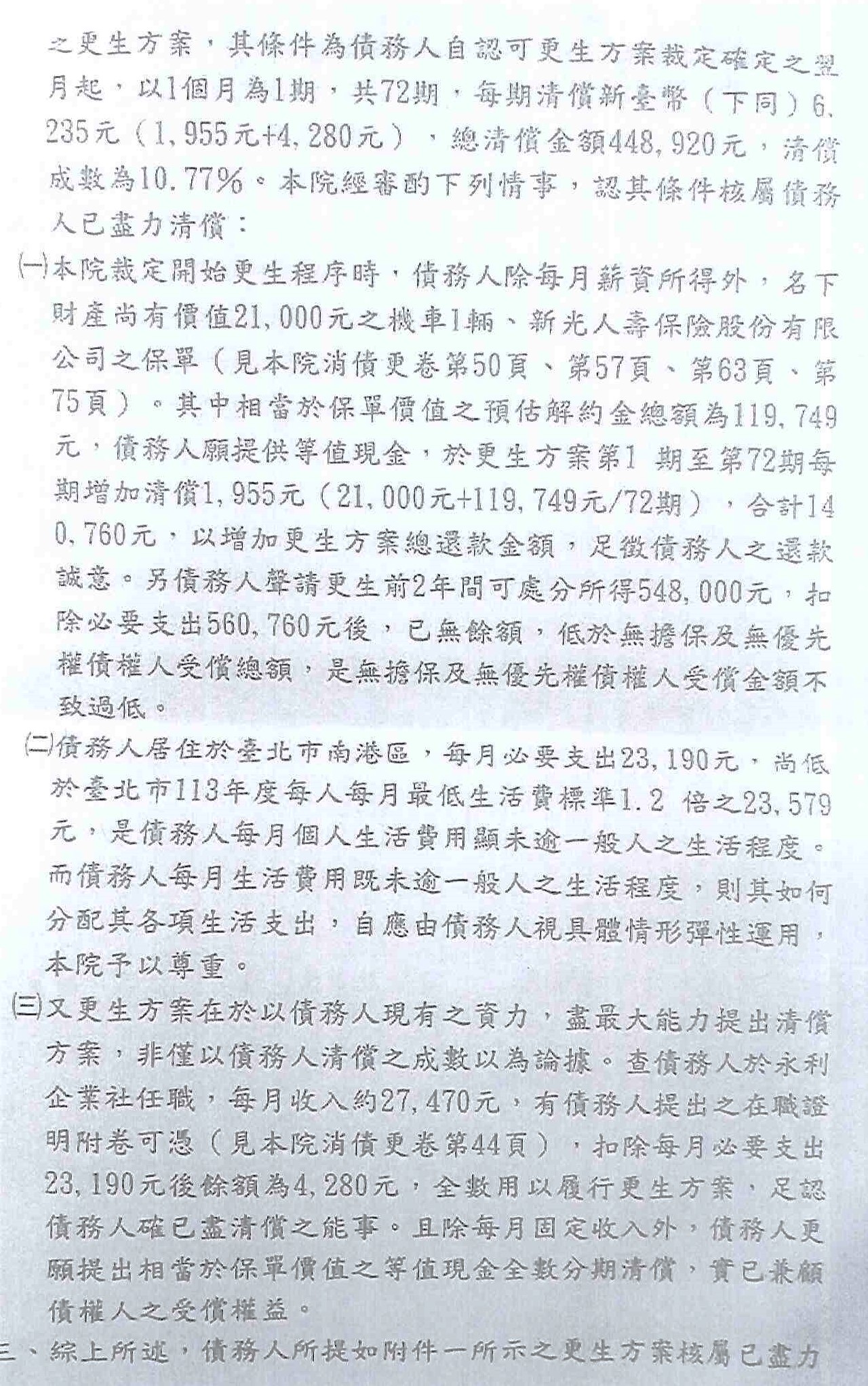 債務更生