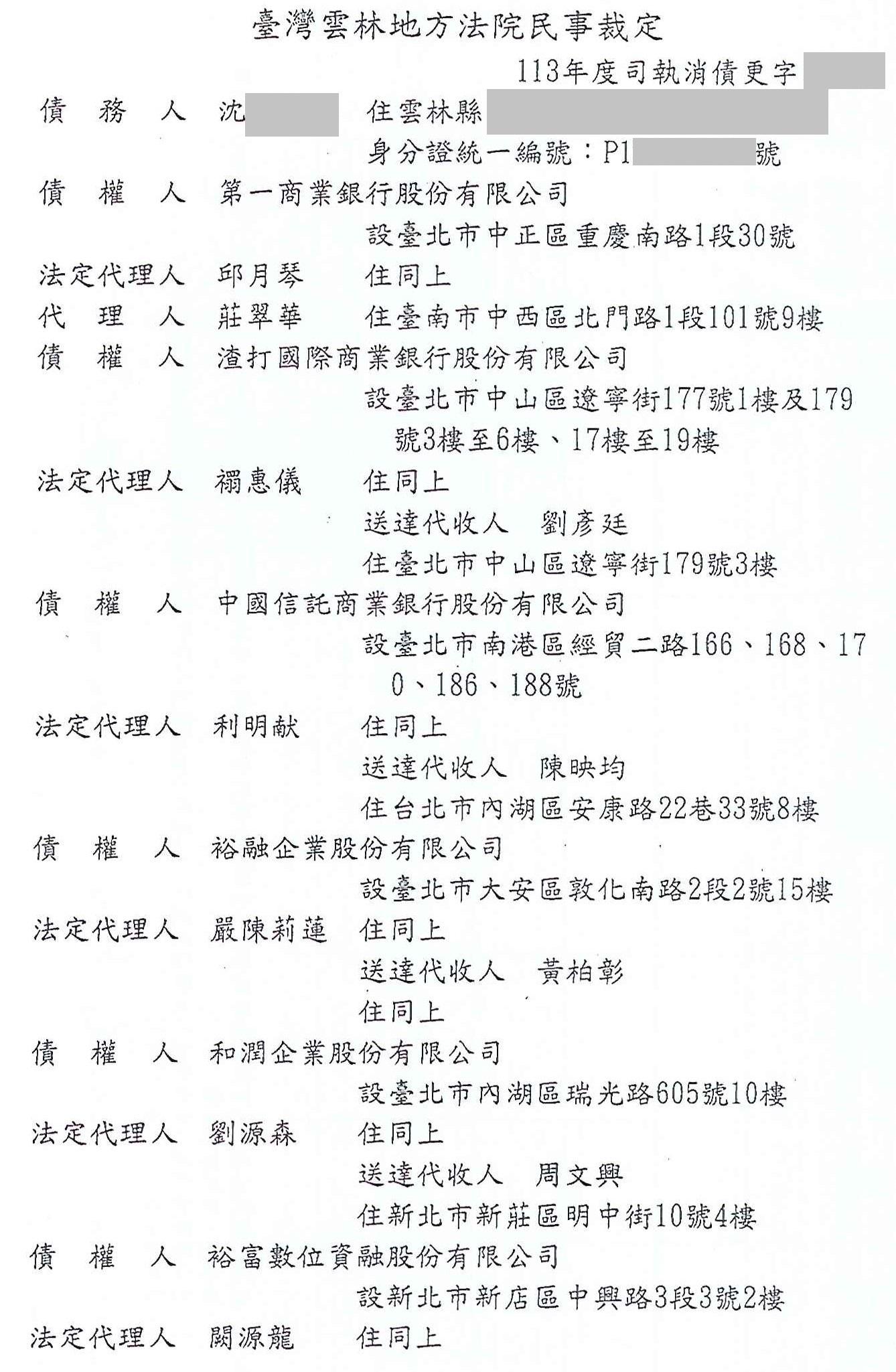 債務更生